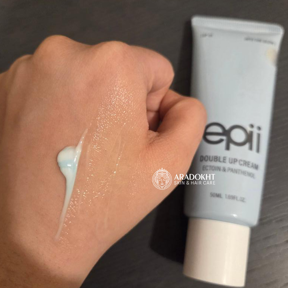 کرم مرطوب کننده دوگانه اکتوئین و پنتنول اپی ترمیم کننده تسکین دهنده قوی پوست epii Double Up Cream Ectoin & Panthenol