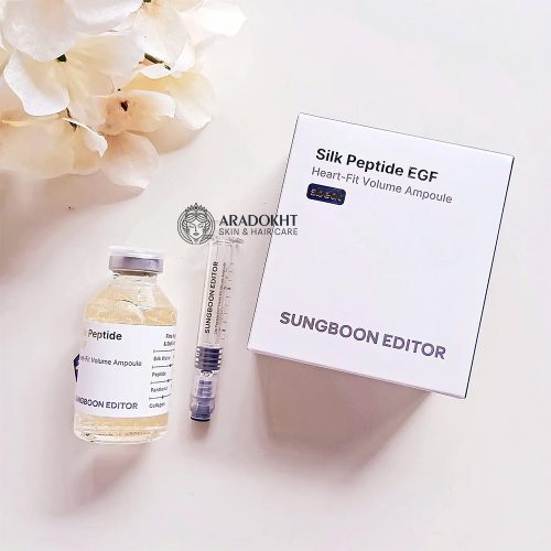 آمپول ضد چروک و حجم دهنده پپتاید ابریشم و EGF سانگ بون ادیتور SUNGBOON EDITOR Silk Peptide EGF Heart Fit Volume Lifting Ampoule