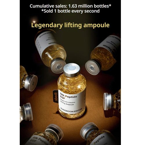 آمپول ضد چروک و حجم دهنده پپتاید ابریشم و EGF سانگ بون ادیتور SUNGBOON EDITOR Silk Peptide EGF Heart Fit Volume Lifting Ampoule