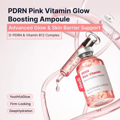 آمپول ویتامینه PDRN سانگ بون ادیتور روشن کننده و جوانساز پوست SUNGBOON EDITOR PDRN Pink Vitamin Glow Boosting Ampoule