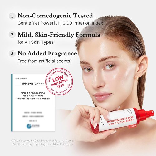اسپری آبرسان، ضد جوش و تسکین دهنده هیپوکلروس اسید مدی کیوب medicube Hypochlorous Acid Daily Facial Spray