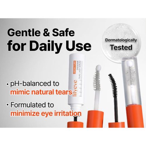 سرم تقویت مژه حجم دهنده و بلند کننده لیلیوئه lilyeve Grow Turn Exosome Dual Lash Serum