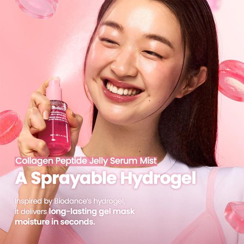 سرم میست ژلی کلاژن پپتاید بایودنس آبرسان قوی و درخشان کننده پوست Biodance Collagen Peptide Jelly Serum Mist