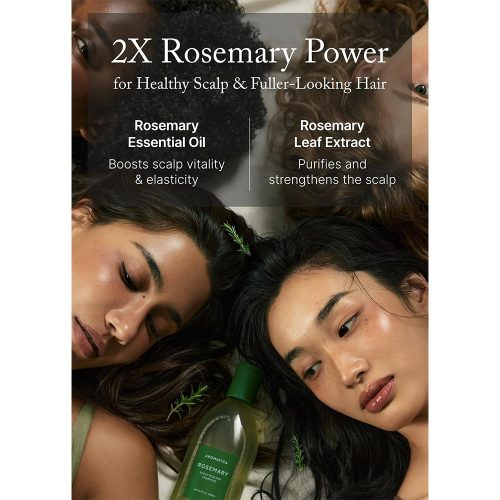 شامپو ضد شوره و لایه بردار پوست کف سر رزماری آروماتیکا AROMATICA Rosemary Scalp Scaling Shampoo