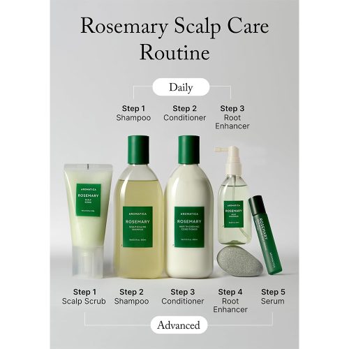 شامپو ضد شوره و لایه بردار پوست کف سر رزماری آروماتیکا AROMATICA Rosemary Scalp Scaling Shampoo