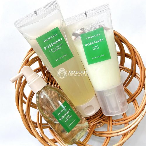 شامپو ضد شوره و لایه بردار پوست کف سر رزماری آروماتیکا AROMATICA Rosemary Scalp Scaling Shampoo