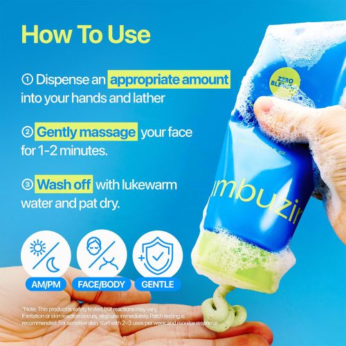 فوم شوینده ضد جوش گوگرد زیرو بلمیش نامبوزین Numbuzin Zero Blemish Clarifying 2% Sulfur Cleansing Foam
