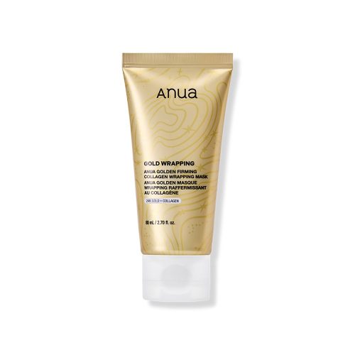 ماسک شب لیفت کننده و درخشان کننده طلای 24 و کلاژن آنوا Anua Golden Firming Collagen Wrapping Mask Kpop Demon Hunters Collaboration