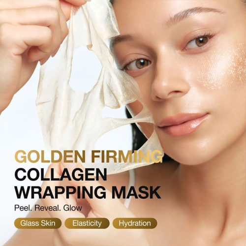 ماسک شب لیفت کننده و درخشان کننده طلای 24 و کلاژن آنوا Anua Golden Firming Collagen Wrapping Mask Kpop Demon Hunters Collaboration