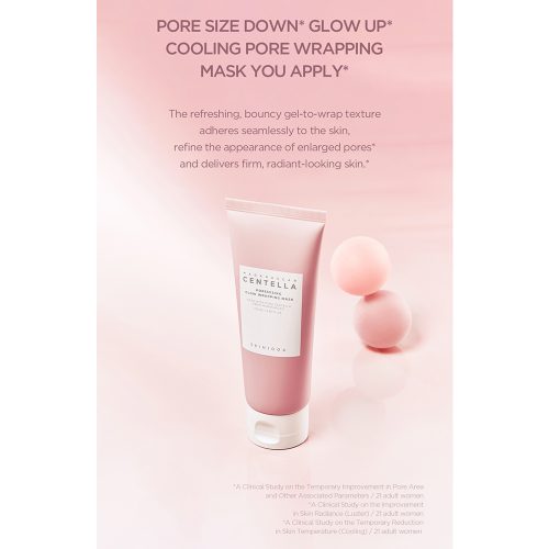 ماسک پیل اف کنترل منافذ و درخشان کننده سنتلا اسکین 1004 SKIN1004 Madagascar Centella Poremizing Glow Wrapping Mask