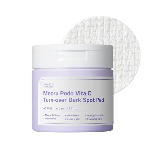 پد تونر ضد لک و روشن کننده ویتامین سی انگور وحشی سانگ بون ادیتور SUNGBOON EDITOR Meoru Podo Vita C Turn-Over Dark Spot Pad