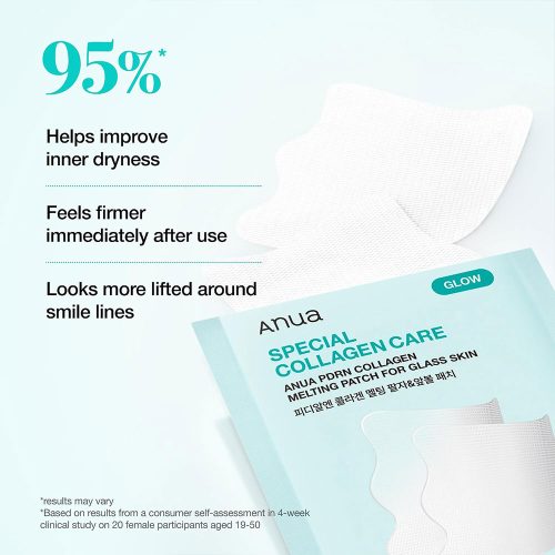 پچ ذوب شونده کلاژن و PDRN آنوا درخشان کننده و سفت کننده پوست Anua PDRN Collagen Melting Patch For Glass Skin