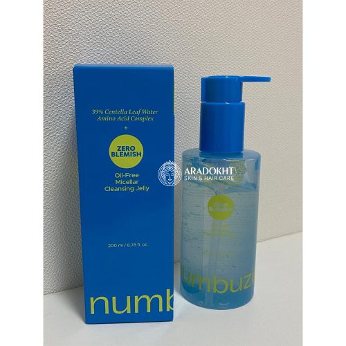 ژل میسلار بدون چربی زیرو بلمیش نامبوزین ضد جوش و پاک کننده عمقی پوست numbuzin Zero Blemish Oil-Free Micellar Cleansing Jelly