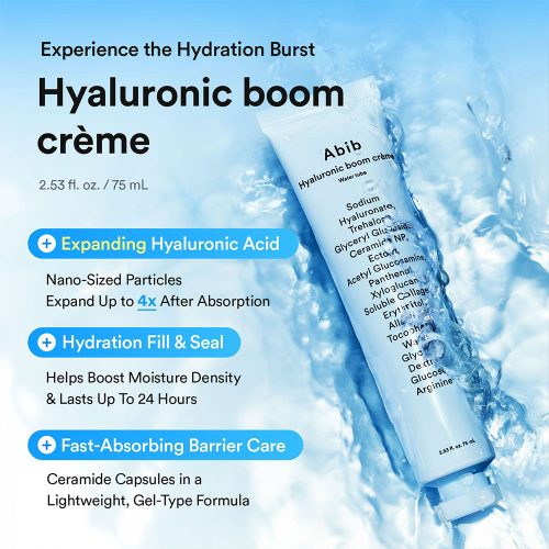 کرم آبرسان هیالورونیک بوم ابیب Abib Hyaluronic Boom Crème Water Tube
