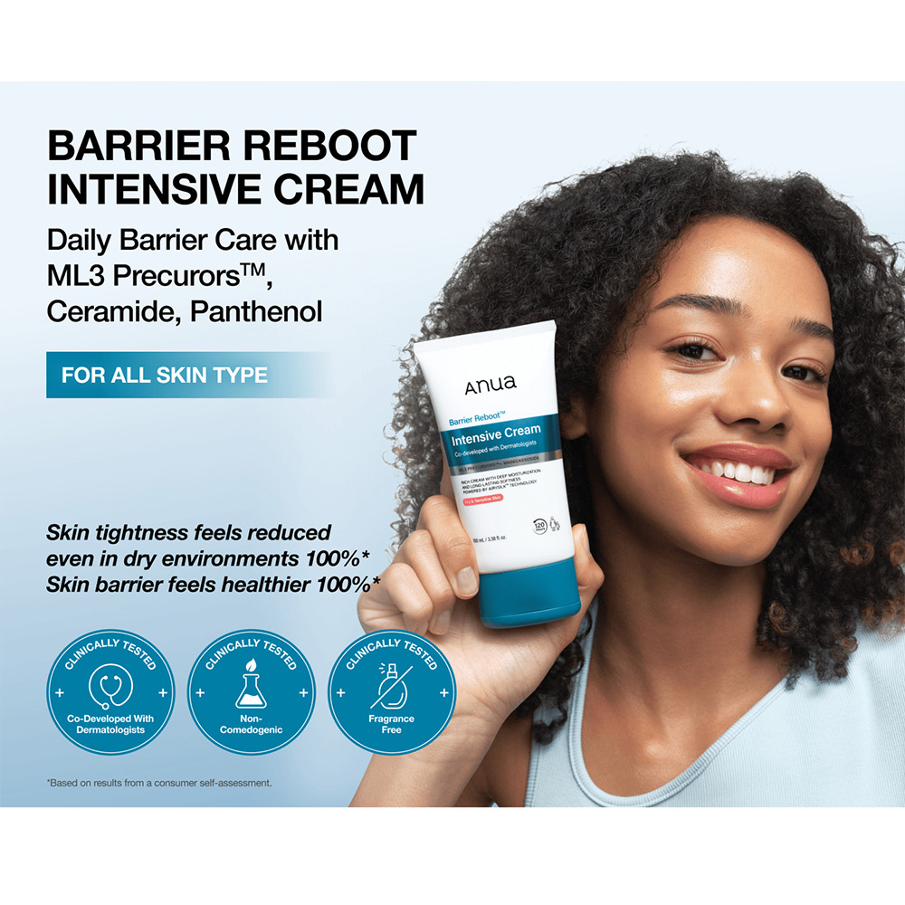 کرم ترمیم کننده سد دفاعی و تسکین دهنده مدل Intensive آنوا ANUA Barrier Reboot Intensive Cream