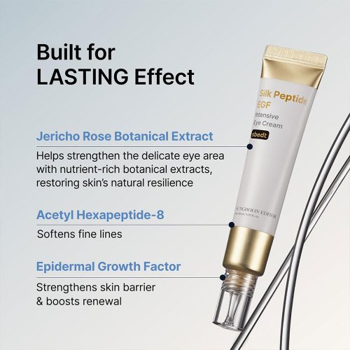 کرم دور چشم ضد چروک و جوانساز پپیتاید ابریشم و EGF سانگ بون ادیتور SUNGBOON EDITOR Silk Peptide EGF Intensive Eye Cream