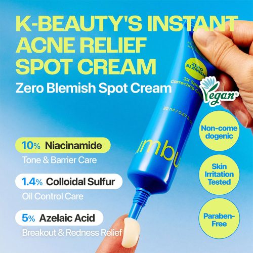 کرم ضد جوش فوری و اصلاح لک زیرو بلمیش نامبوزین numbuzin Zero Blemish 3X Spot Correcting Cream
