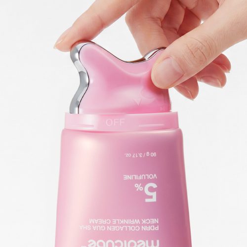 کرم گواشا مدی کیوب ضد چروک و فرم دهنده گردن حاوی کلاژن، PDRN و 5%ولوفیلین medicube PDRN Collagen Gua Sha Neck Wrinkle Cream
