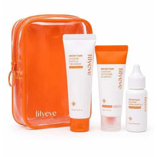 کیت مینی محصولات احیا و رشد موی اگزوزوم لیلیوئه Lilyeve GROW TURN Exosome Starter Kit for Hair Care