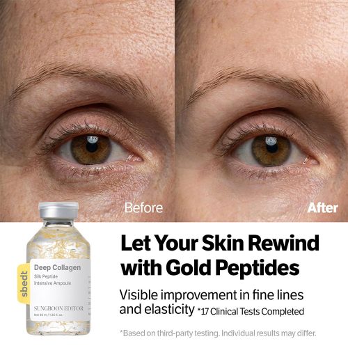 آمپول ضد چروک کلاژن و پپتاید ابریشم سانگ بون ادیتور SUNGBOON EDITOR Deep Collagen Silk Peptide Intensive Ampoule