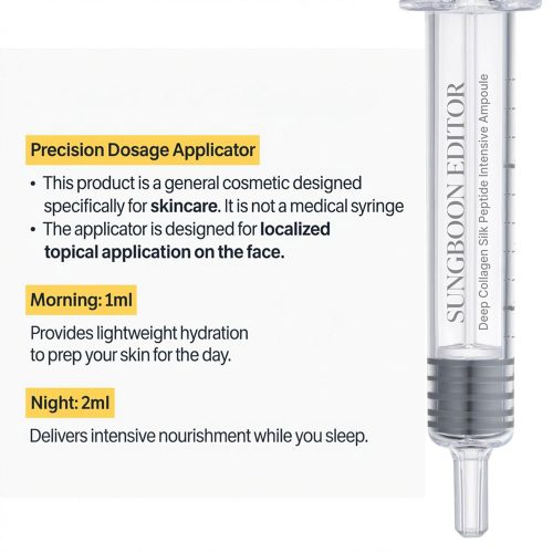 آمپول ضد چروک کلاژن و پپتاید ابریشم سانگ بون ادیتور SUNGBOON EDITOR Deep Collagen Silk Peptide Intensive Ampoule