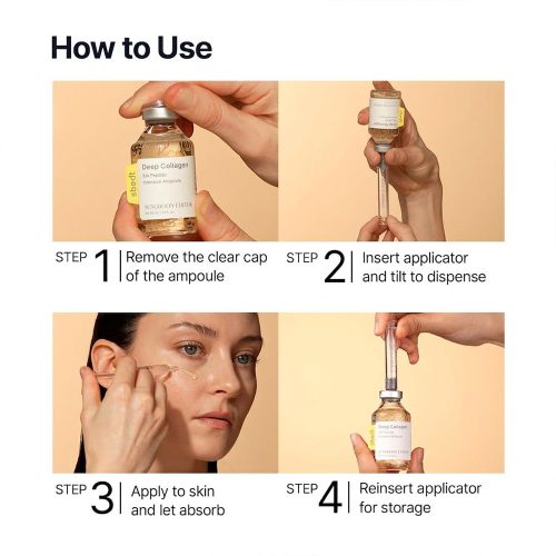 آمپول ضد چروک کلاژن و پپتاید ابریشم سانگ بون ادیتور SUNGBOON EDITOR Deep Collagen Silk Peptide Intensive Ampoule