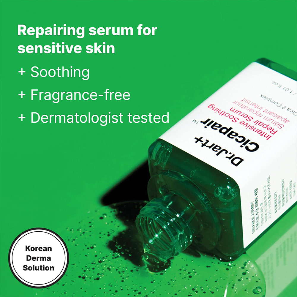سرم ترمیم کننده و تسکین دهنده التهاب و قرمزی سیکاپیر دکتر جارت Dr. Jart+ Cicapair Intensive Soothing Repair Serum