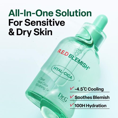 سرم تسکین دهنده التهاب و قرمزی و آبرسان هیال سیکا رد بلمیش دکتر جی Dr.G R.E.D Blemish Clear Hyal Cica Soothing Serum