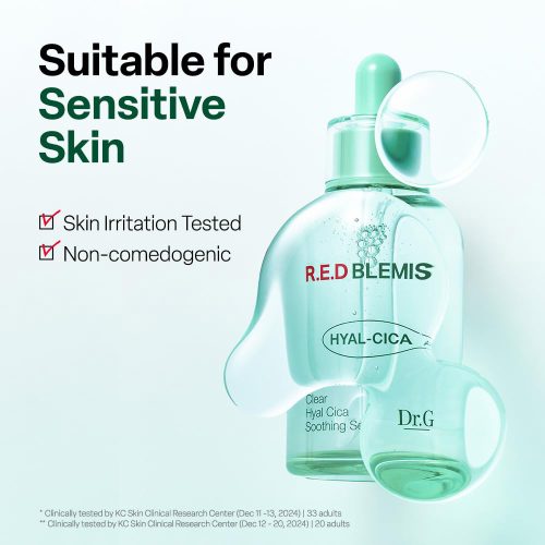 سرم تسکین دهنده التهاب و قرمزی و آبرسان هیال سیکا رد بلمیش دکتر جی Dr.G R.E.D Blemish Clear Hyal Cica Soothing Serum
