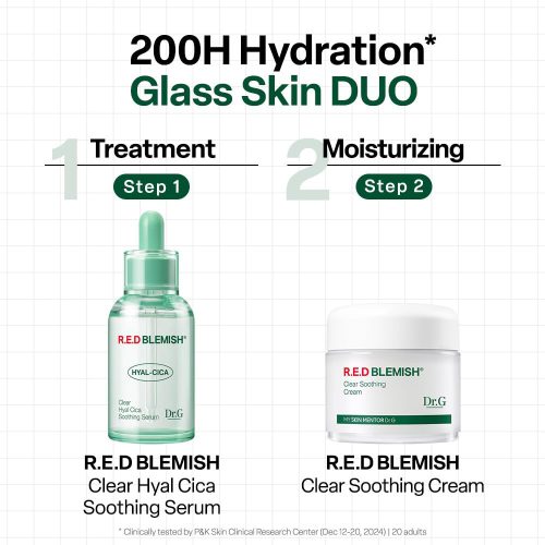 سرم تسکین دهنده التهاب و قرمزی و آبرسان هیال سیکا رد بلمیش دکتر جی Dr.G R.E.D Blemish Clear Hyal Cica Soothing Serum