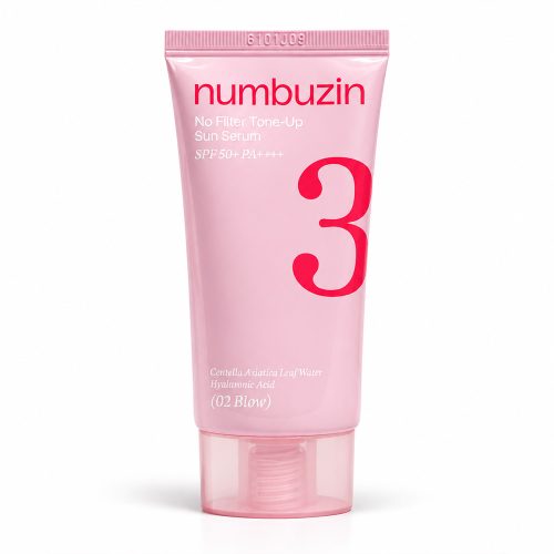 سرم ضد آفتاب تون آپ مدلGlow شماره 3 نامبوزین numbuzin No.3 No Filter Tone-Up Sun Serum 02 Glow