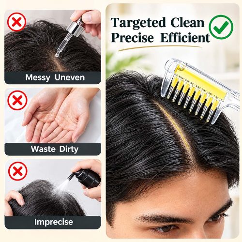 شانه کریستالی روغن تراپی مو و ماساژور پوست سر Crystal Scalp Liquid Comb