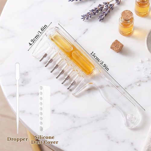 شانه کریستالی روغن تراپی مو و ماساژور پوست سر Crystal Scalp Liquid Comb