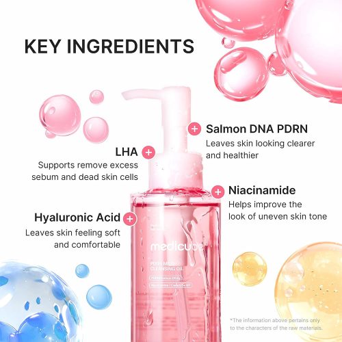 شوینده روغنی پاک کننده منافذ و آرایش حاوی PDRN نیاسینامید و سراماید مدی کیوب medicube PDRN Mild Cleansing Oil