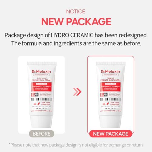 ضد آفتاب تون آپ هیدرو سرامیک دکتر ملاکسین Dr.Melaxin Hydro Ceramic Tone Up Essence Sun Screen