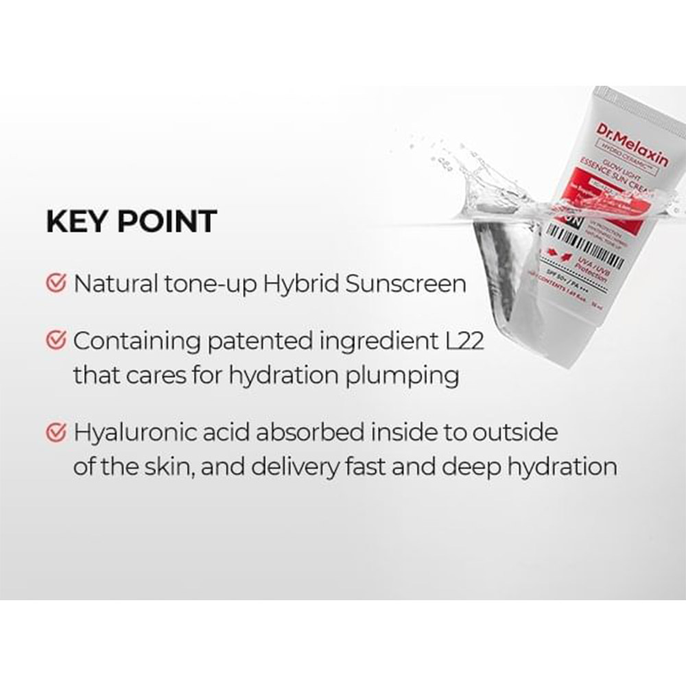 ضد آفتاب تون آپ هیدرو سرامیک دکتر ملاکسین Dr.Melaxin Hydro Ceramic Tone Up Essence Sun Screen