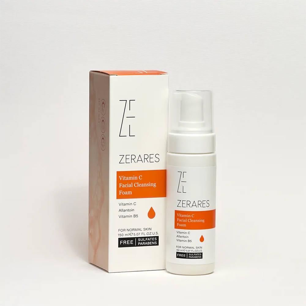 فوم شستشوی ویتامین سی زرارس Zerares Vitamin C Facial Cleanser Foam