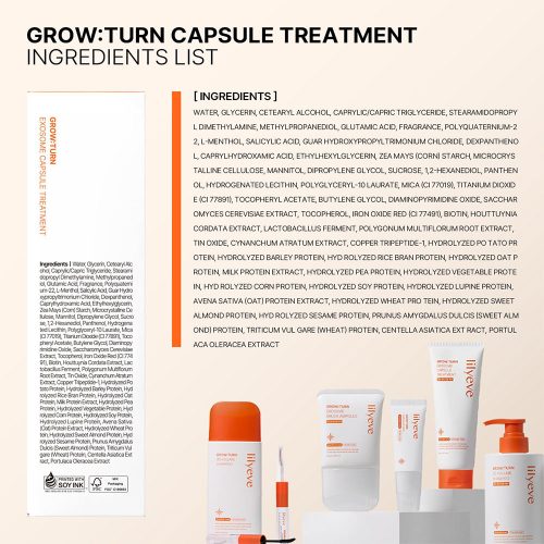 ماسک موی کپسولی ترمیم و تقویت کننده پوست سر و ضد ریزش اگزوزوم لیلیوئه lilyeve Grow Turn Exosome Capsule Treatment