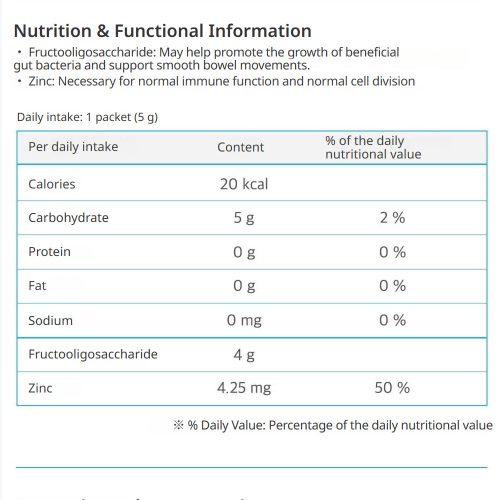 مکمل پری بیوتیک فروکتوالیگوساکارید FOS چونگ کان دانگ سلامت روده و دستگاه گوارش Chong Kun Dang Healthcare Prebiotics Fructooligosaccharide FOS