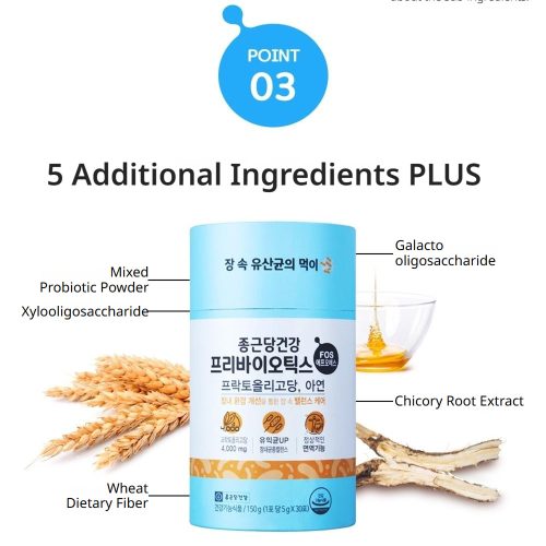 مکمل پری بیوتیک فروکتوالیگوساکارید FOS چونگ کان دانگ سلامت روده و دستگاه گوارش Chong Kun Dang Healthcare Prebiotics Fructooligosaccharide FOS