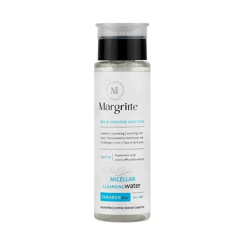 میسلار واتر 3 در 1 پوست خشک و حساس مارگریت Margritte Micellar Cleansing Water 3 In 1 For Dry And Sensitive Skin