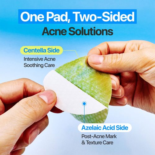 پد تونر ضد جوش آزلائیک اسید و سیکا زیرو بلمیش نامبوزین numbuzin Zero Blemish Azela Cica Balancing Dual Pads