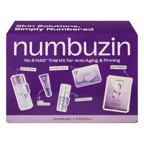 پک مینی محصولات ضد چروک و جوانساز شماره 9 نامبوزین numbuzin No.9 NAD+ Trial Kit for Anti-Aging & Firming