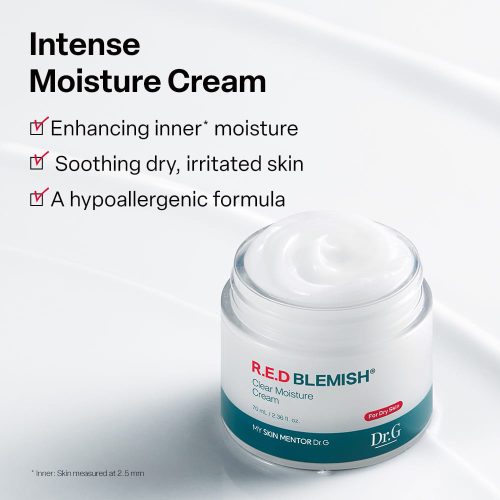 کرم تسکین دهنده و مرطوب کننده پوست خشک و حساس رد بلمیش دکتر جی Dr.G R.E.D Blemish Clear Moisture Cream