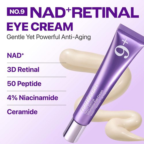 کرم دور چشم ضد چروک و جوانساز رتینال و +NAD شماره 9 نامبوزین numbuzin No.9 NAD+ Retinal Volumetox Eye Cream Tube Type