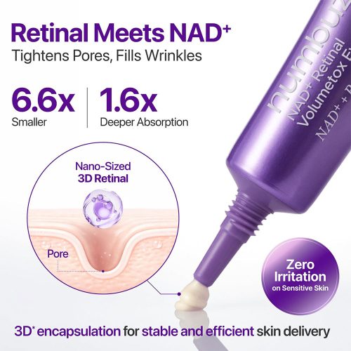 کرم دور چشم ضد چروک و جوانساز رتینال و +NAD شماره 9 نامبوزین numbuzin No.9 NAD+ Retinal Volumetox Eye Cream Tube Type