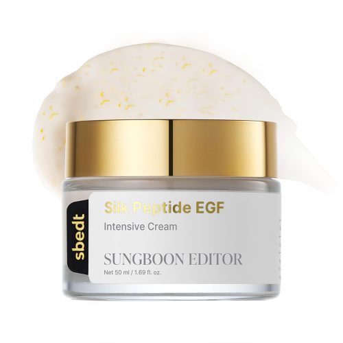 کرم ضد چروک و حجم دهنده پپتاید ابریشم و EGF سانگ بون ادیتور SUNGBOON EDITOR Silk Peptide EGF Intensive Cream