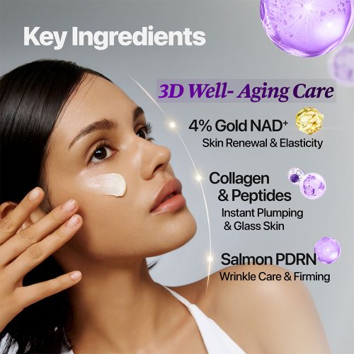 کرم ضد چروک و لیفتینگ صورت و بدن +NAD و طلای 24 شماره 9 نامبوزین numbuzin No.9 NAD+ Gold 3D Firming Cream