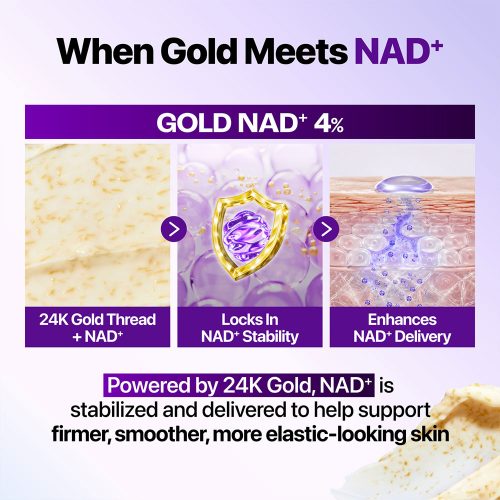 کرم ضد چروک و لیفتینگ صورت و بدن +NAD و طلای 24 شماره 9 نامبوزین numbuzin No.9 NAD+ Gold 3D Firming Cream