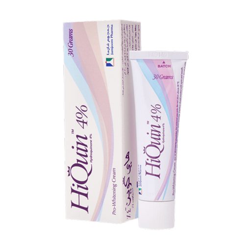 کرم ضدلک هیدروکینون 4٪ های کویین جمجوم فارما Jamjoom Pharma Hi Quin 4% Skin Lightening Cream